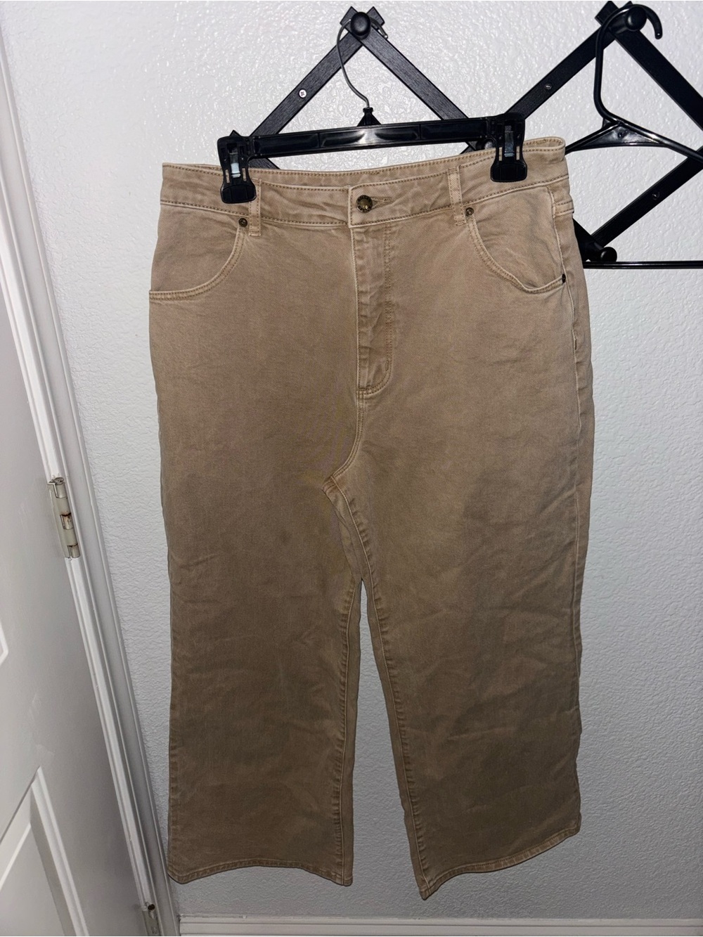 Rolla’s High Rise Wide Leg Jeans Women’s Size 31 Beige Neutral Denim Pants - Picture 2 of 6